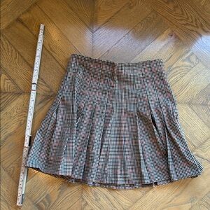 Brandy Melville Multicolor Checkered A-Line Skirt